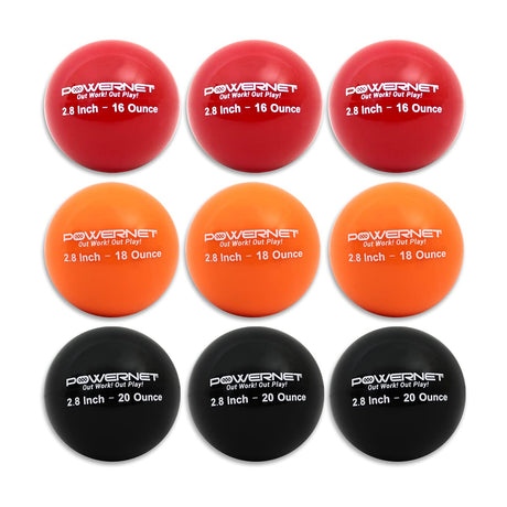 2.8" Progressive Weighted Training Balls 9 PK