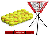 Practice Softballs and Ball Caddy Bundle