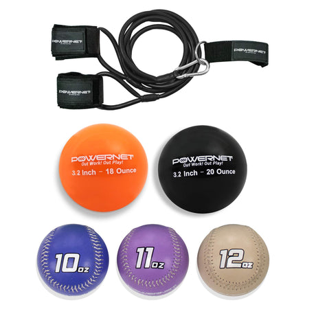 Arm Care Bundle | PowerBands + Plyometric Training Balls + Weighted Baseballs