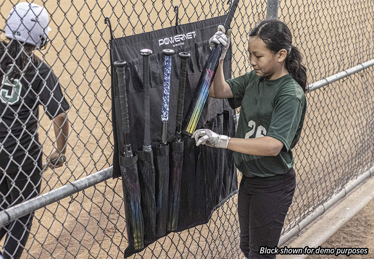 Hanging Bat Bag Caddy Dugout Organizer