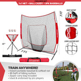 Practice Net 7x7 Baseball Bundle