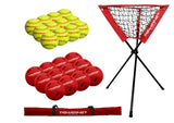 Practice Softballs & Crushers w/ Ball Caddy Bundle