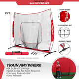 Pro 8x8 FT Baseball Softball One Piece Portable Training Net