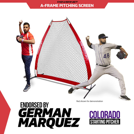 7 FT A-Frame Screen Portable Baseball Softball Training Net sports PowerNet