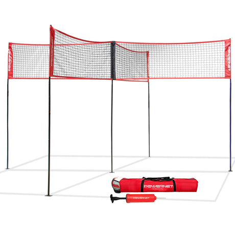 Four Square Volleyball Training Net Game