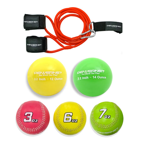 Arm Care Bundle | PowerBands + Plyometric Training Balls + Weighted Baseballs