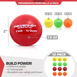 Sweet Spot Training Bat + 2" Progressive Micro Ball 12 PK Set Sports PowerNet