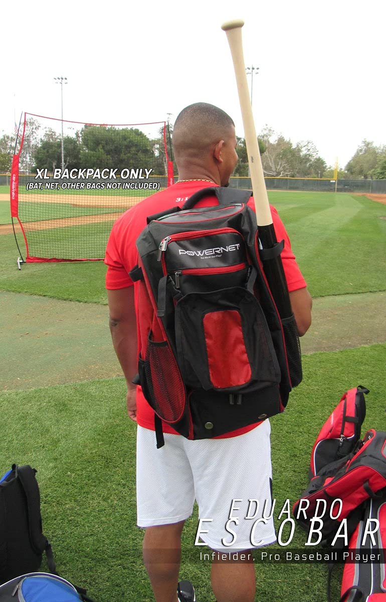 Baseball Softball Backpack XL | Choose from 3 Colors Red Black Blue