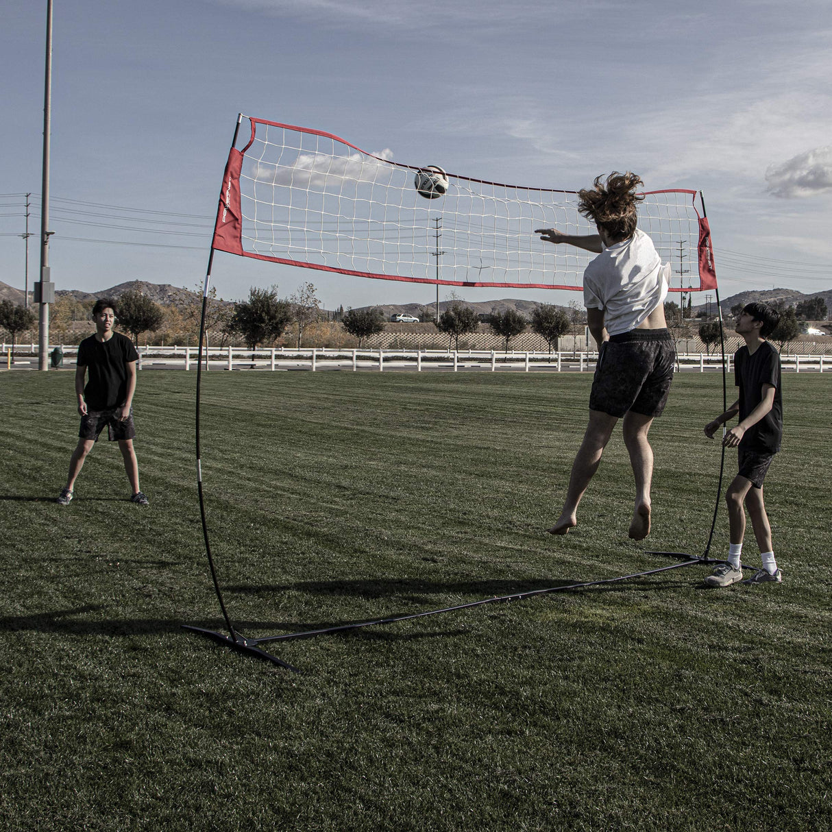 Portable Warm-up Volleyball Net | Adjustable Height