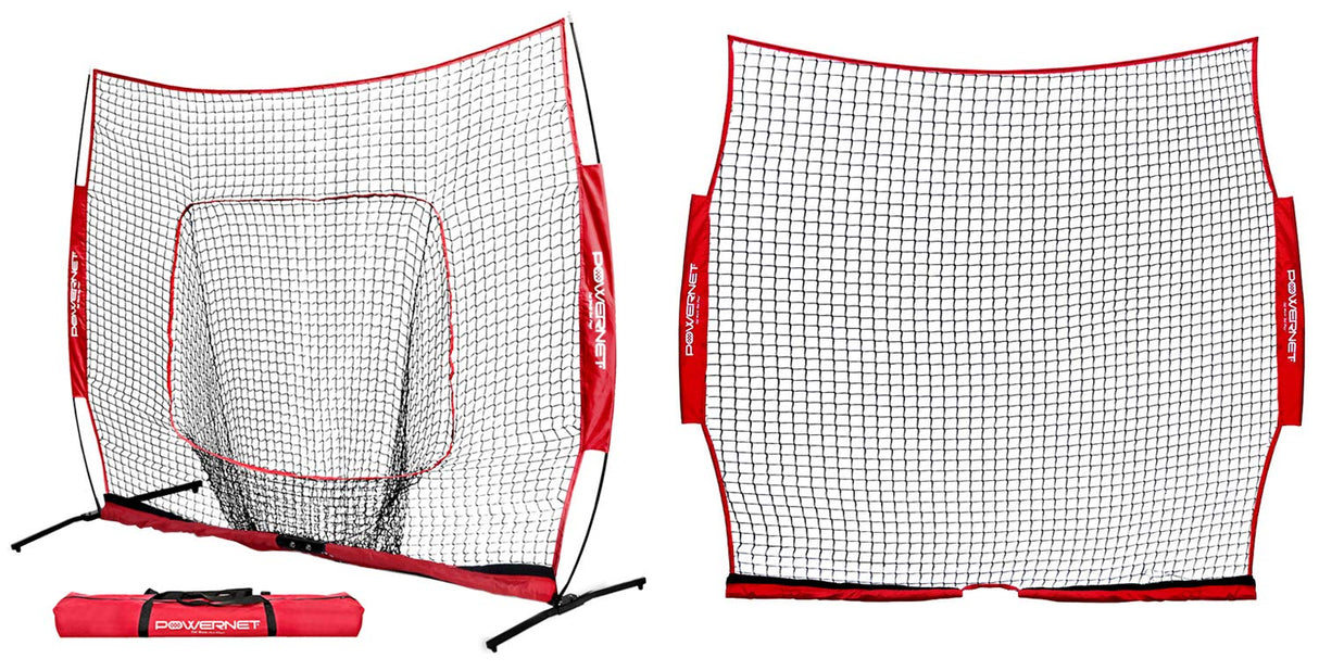 8x8 PRO Hitting Net and Barrier Screen Combo Sports PowerNet Default Title