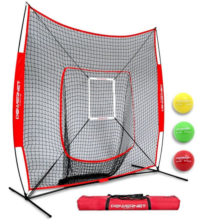 7x7 DLX 2.0 System Practice Net System sports PowerNet Red