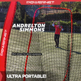 Infielder Throwing and Catching Net | Fill-in Dummy Fielder Sports PowerNet