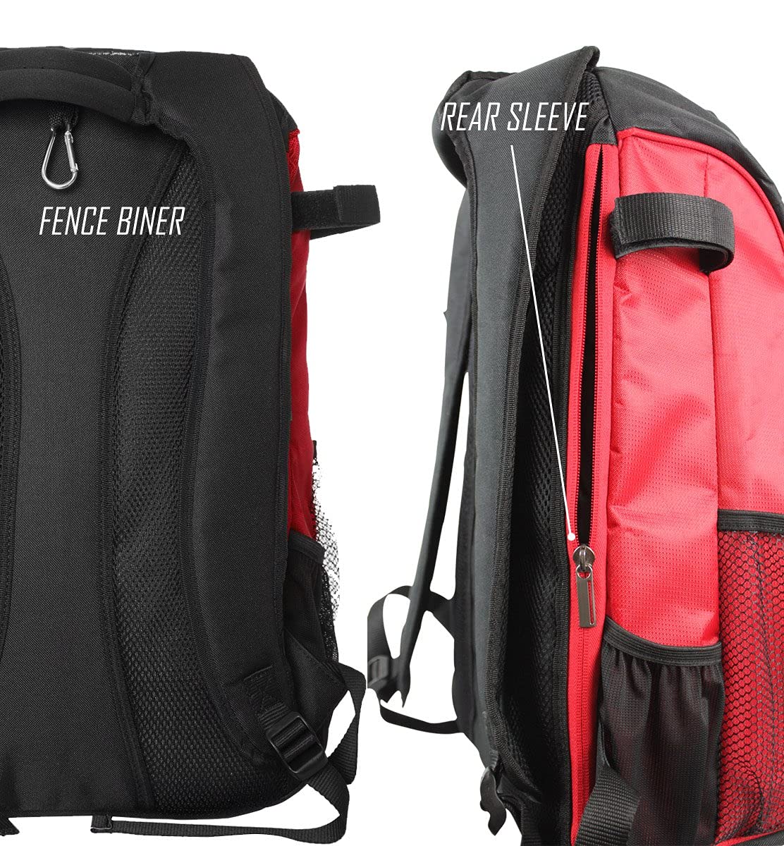 Baseball Softball Backpack XL | Choose from 3 Colors Red Black Blue