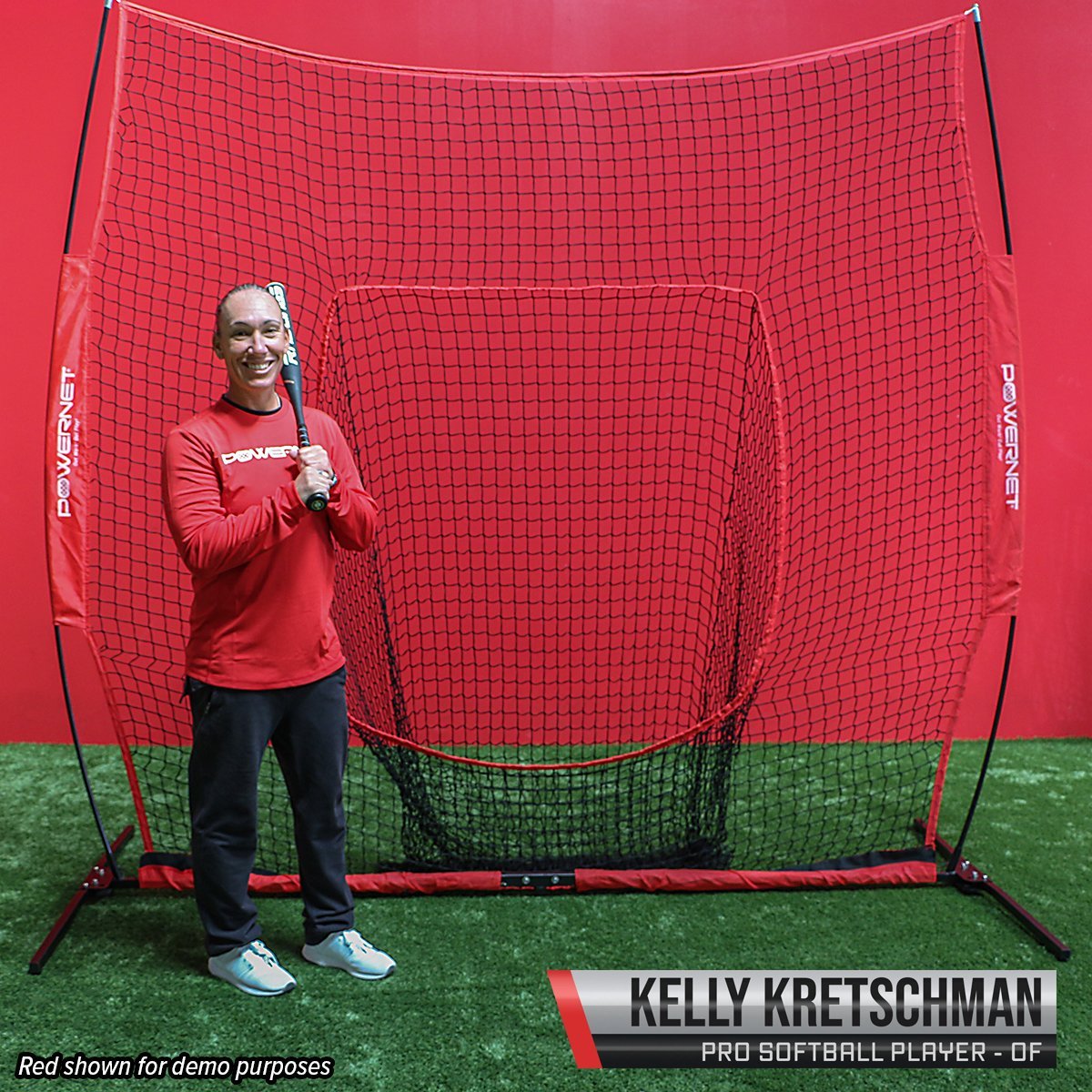 Pro 8x8 FT Baseball Softball One Piece Portable Training Net