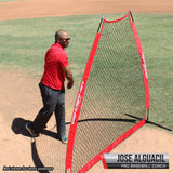 7 FT A-Frame Screen Portable Baseball Softball Training Net