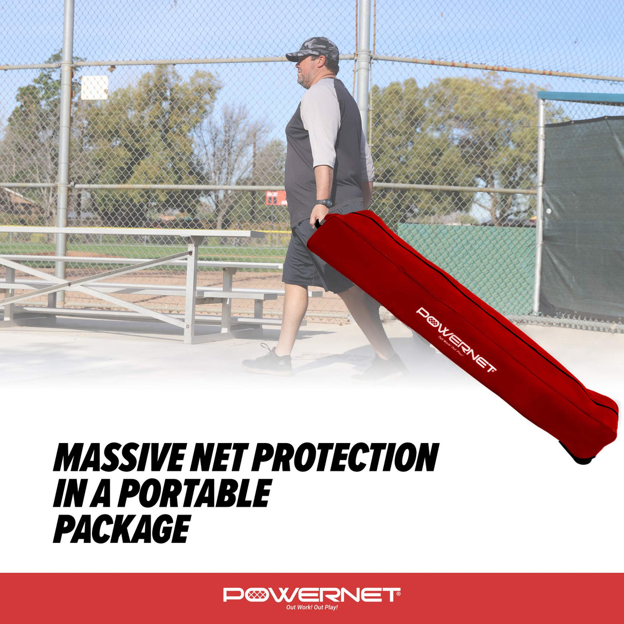 Portable Barrier Net for Protection 21.5x11.5 FT